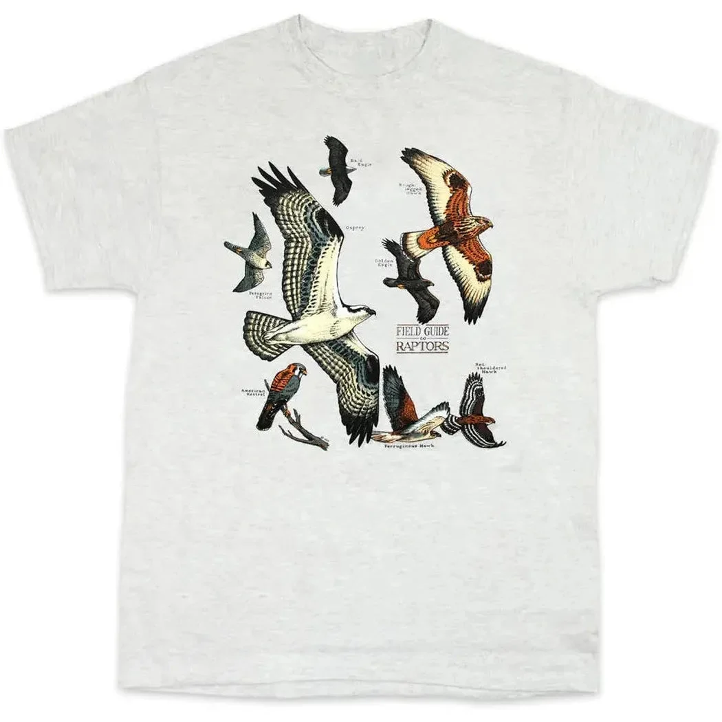 Liberty Graphics Field Guide To Raptors Short Sleeve T