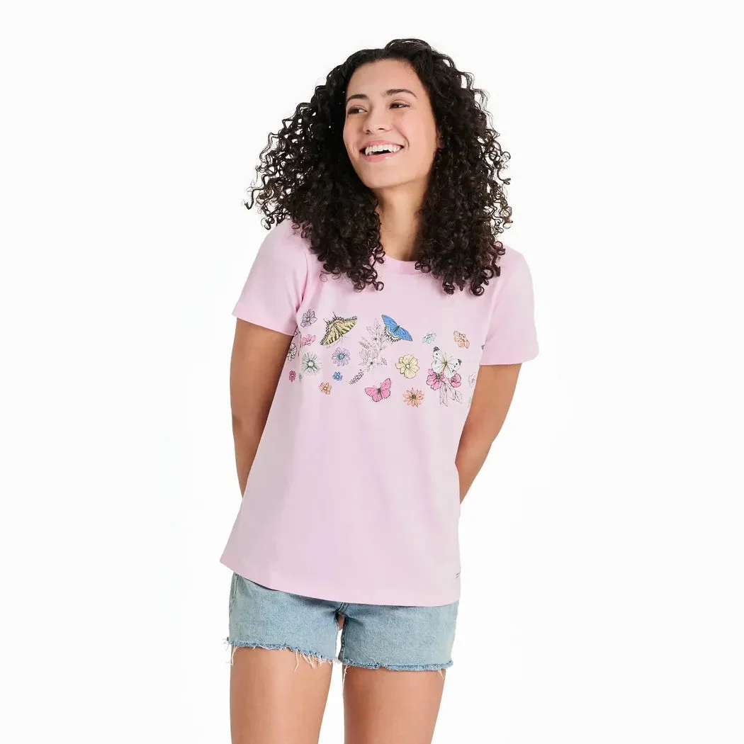 Life is Good Women's Butterflies In The Garden Short