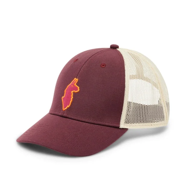 Llama Map Trucker Hat