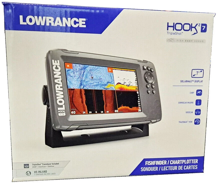Lowrance Hook2-7 with TripleShot Transducer and US Inland Maps | Miyar Adventures