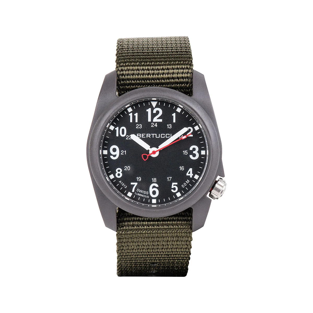 M. H. Bertucci DX3 Field Watch - Black Dial/Olive Case