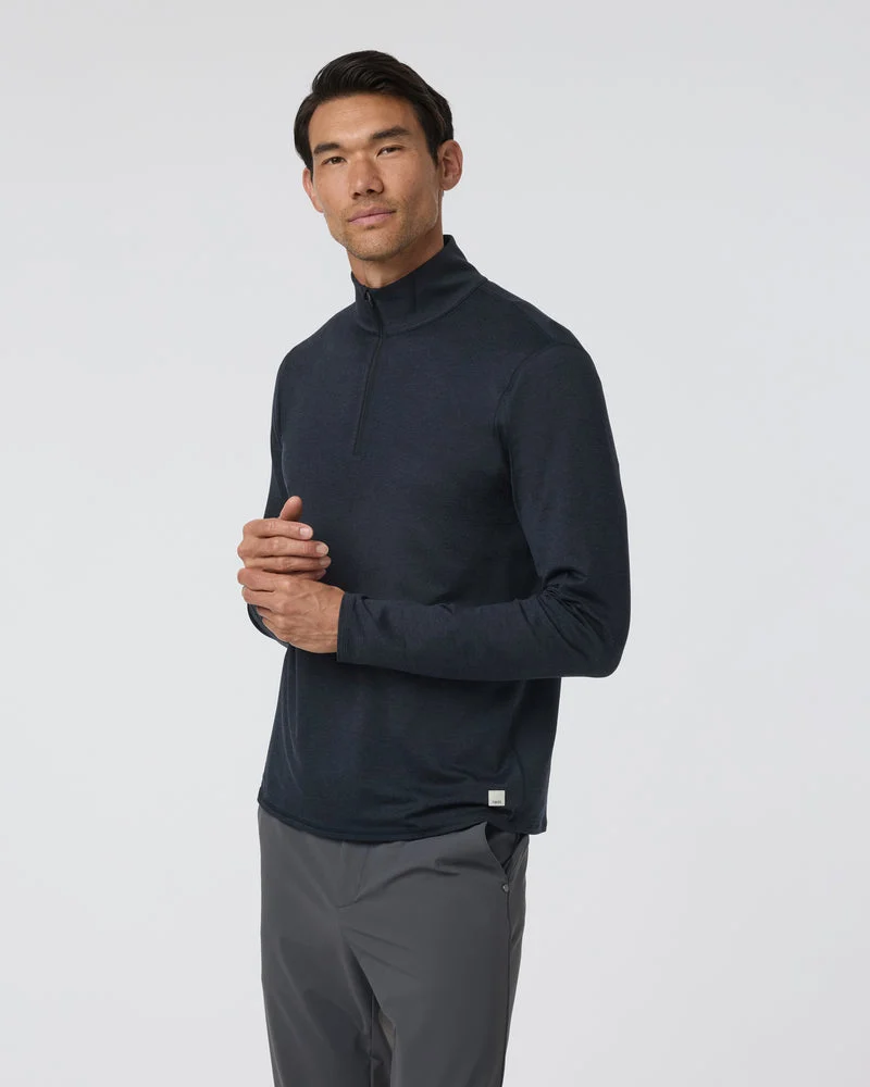 M Ponto 1/2 Zip Mock Neck