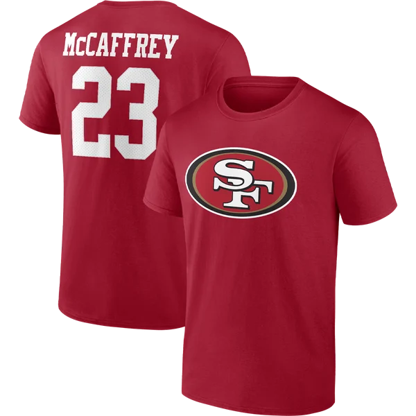 Men's 49ers Player Icon Name and Number Tee - McCaffrey