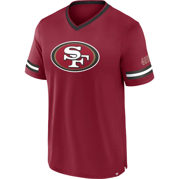 Men's 49ers Stripe Stacking Poly Fashion Top