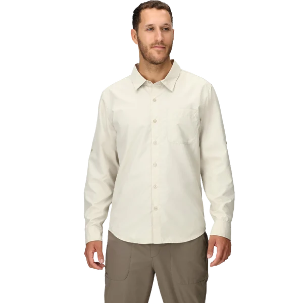 Men's AirExchange UPF 40 Long-Sleeve Collared Shirt