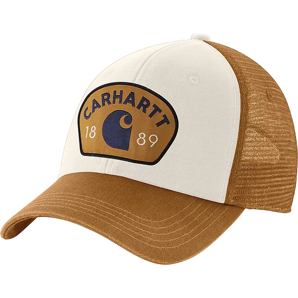 Men's Canvas Mesh-Back 1889 Patch Cap