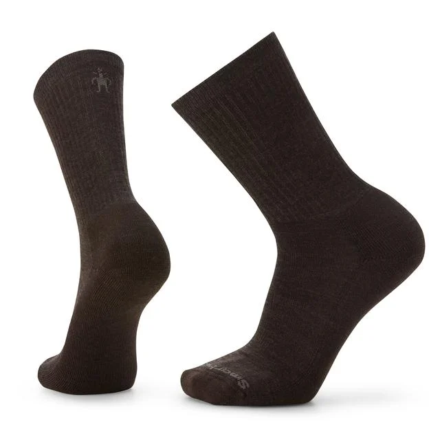 Mens Everyday Solid Rib Crew Socks