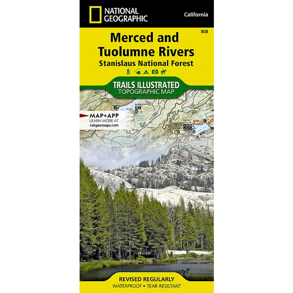 Merced and Tuolumne Rivers Map: Stanislaus National Forest
