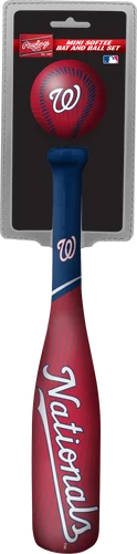 MLB Washington Nationals Slugger Softee Mini Bat and Ball Set