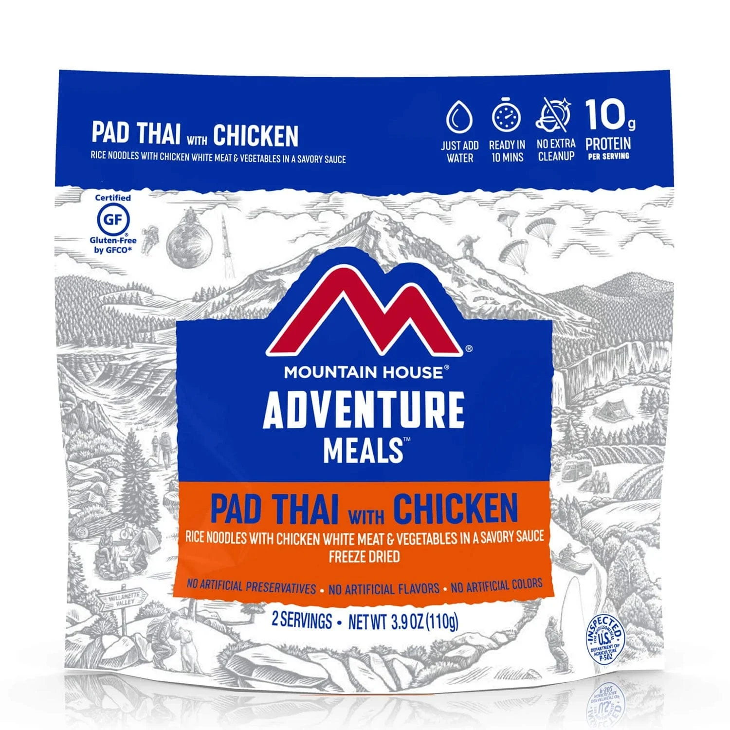Mountain House Pad Thai with Chicken, Rice Noodles & Vegetables