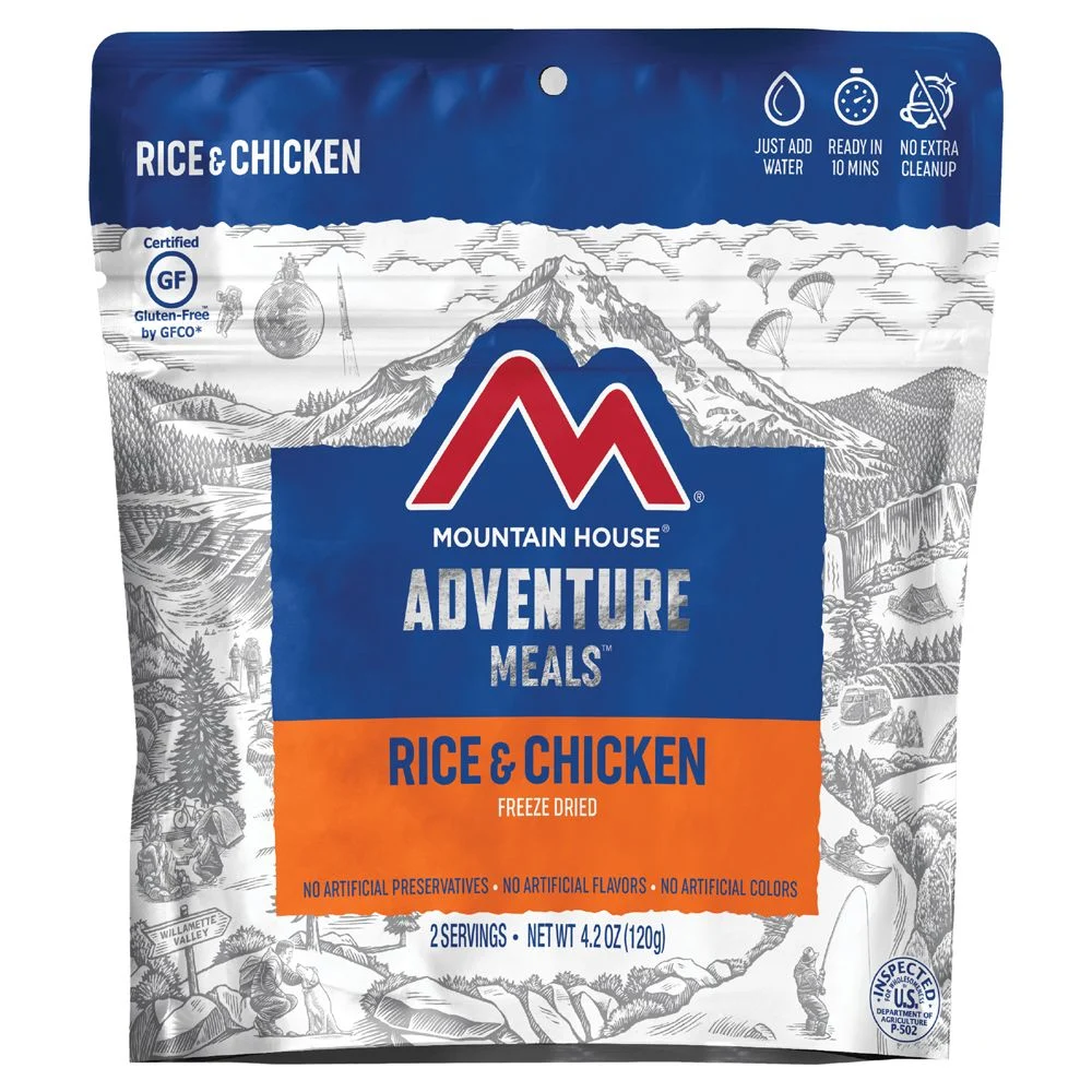 MOUNTAIN HOUSE RICE AND CHICKEN CLEAN LABEL