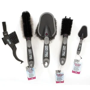 Muc-Off 5 Piece Brush Set with Storage Bag | Miyar Adventures