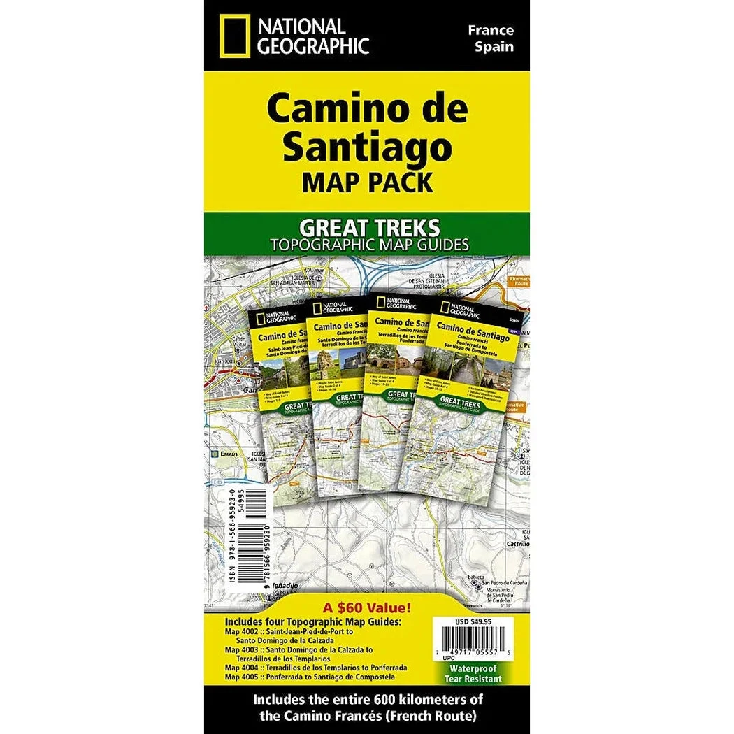 National Geographic Camino de Santiago [Map Pack Bundle]