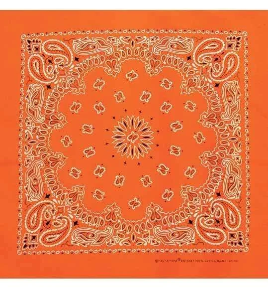 Neon Paisley Bandanas