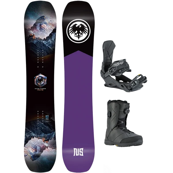 Never Summer Women's Proto Type 3 Demo Snowboard Package