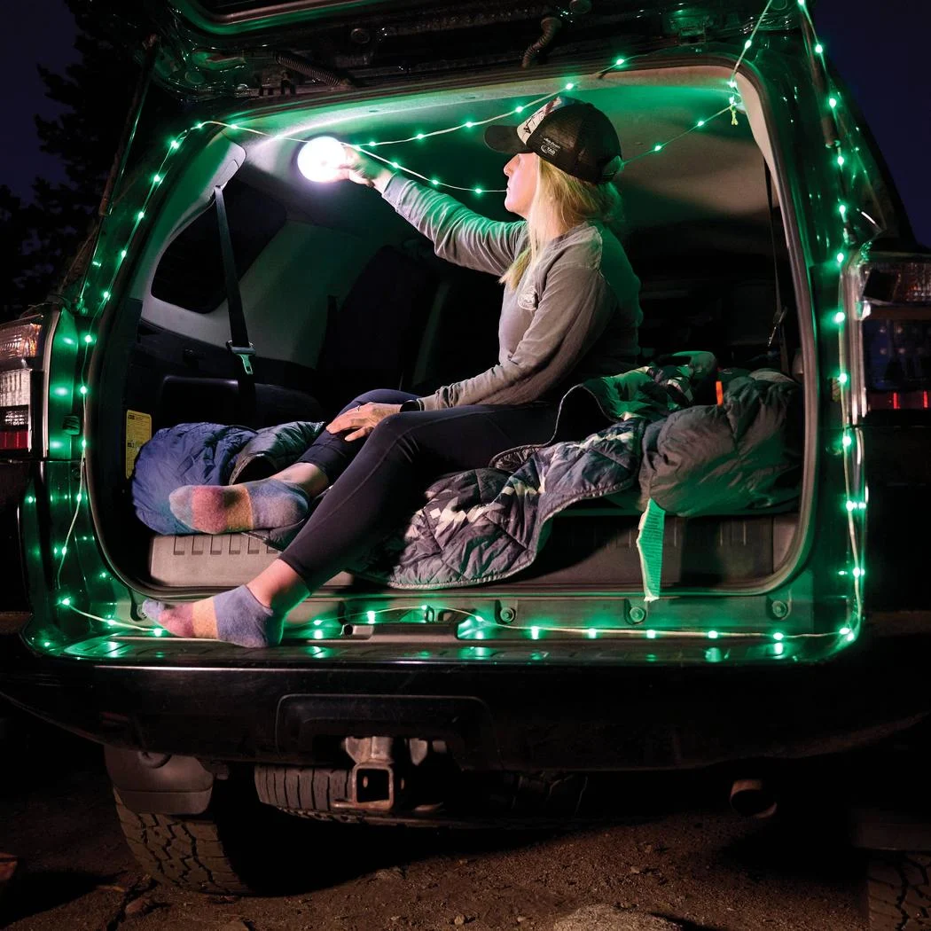 Nite Ize Radiant StarLit Rechargeable Lantern and String Light DiscO