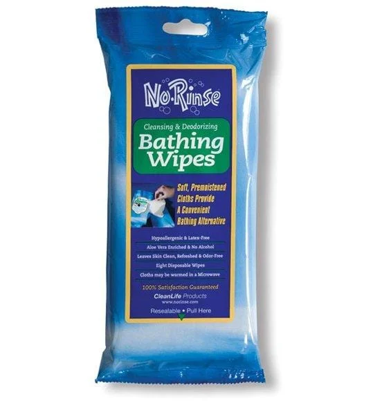 NO-RINSE BATHING WIPES