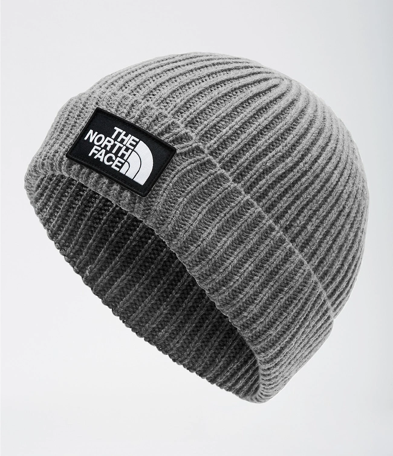 The North Face TNF Logo Box Cuffed Beanie | Miyar Adventures