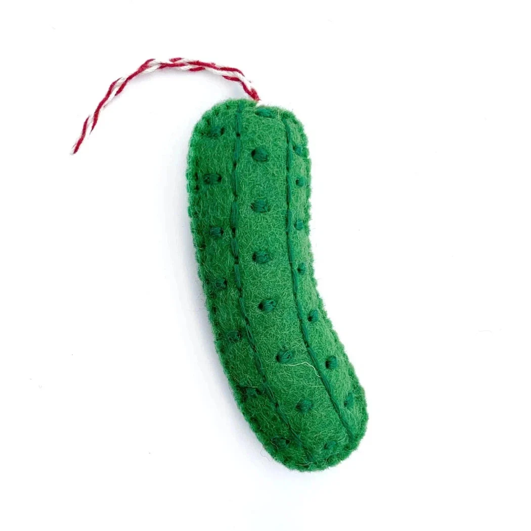 Ornaments 4 Orphans Pickle Felt Wool Christmas Ornament