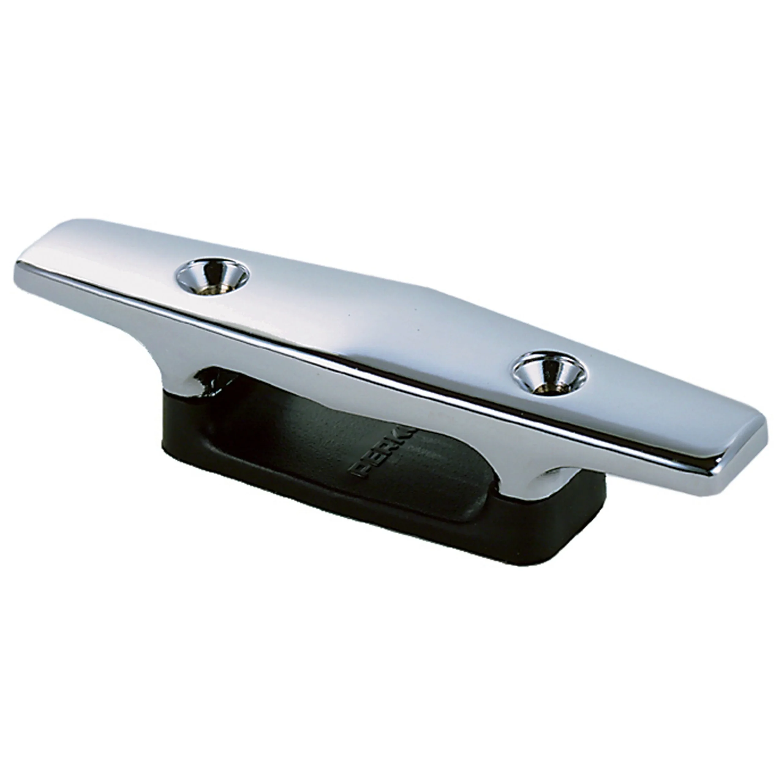 Perko 1306DP2CHR Chrome-Plated Open Base Cleat with Black Polymer Base | Miyar Adventures