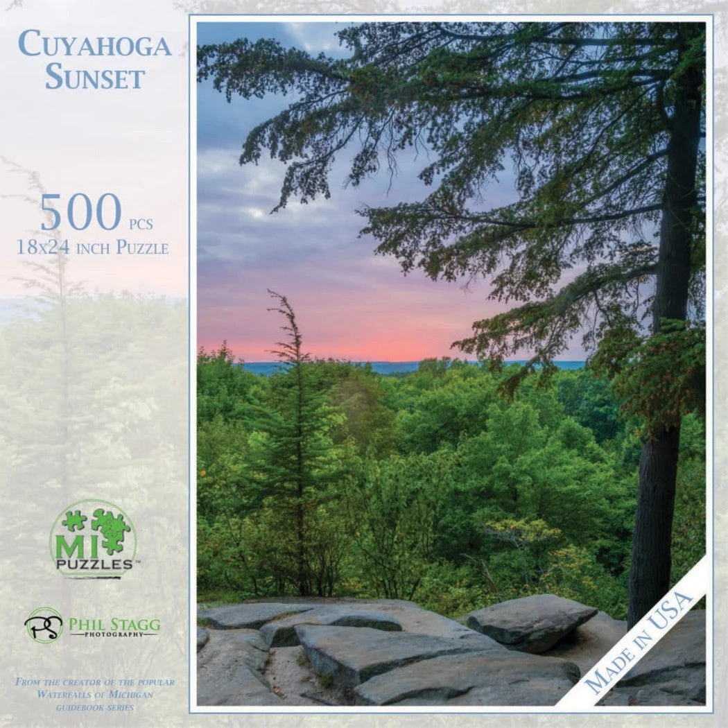 Phil Stagg Photography Cuyahoga Sunset - National Park - 500 Piece Ohio Puzzle