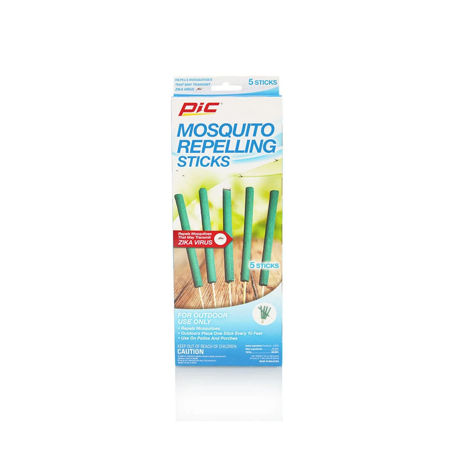 PIC Mosquito Repellent 5 Pack Sticks