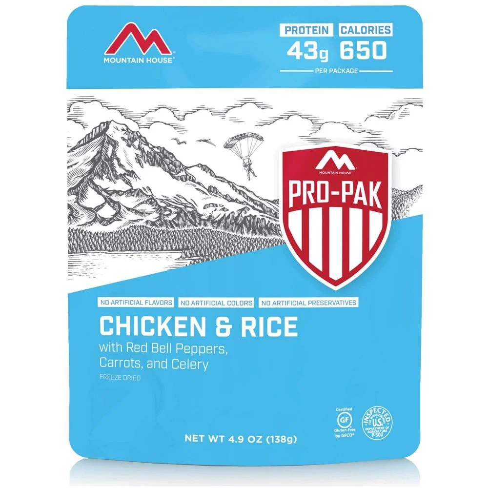 PRO-PAK - ONE 16 OZ SERVING - RICE & CHICKEN