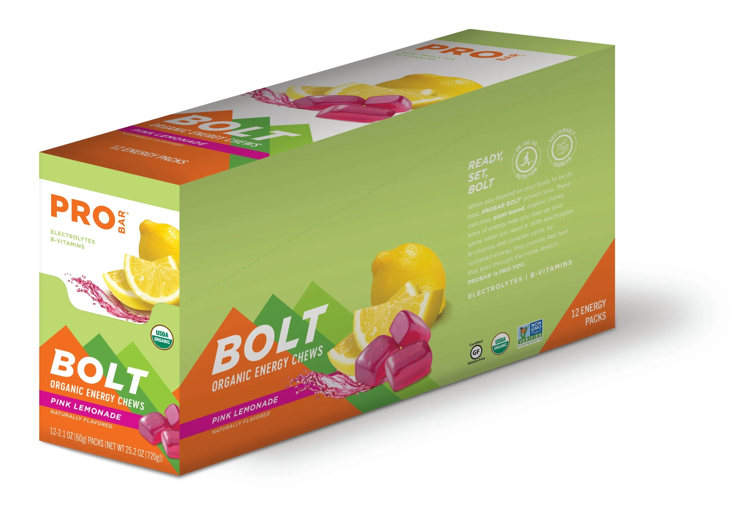 Probar Bolt Chews Pink Lemonade 12-Pack | Miyar Adventures