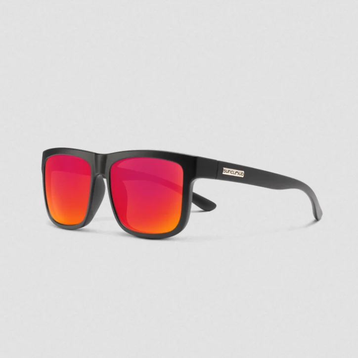 Quiver Matte Black | Polarized Red Mirror