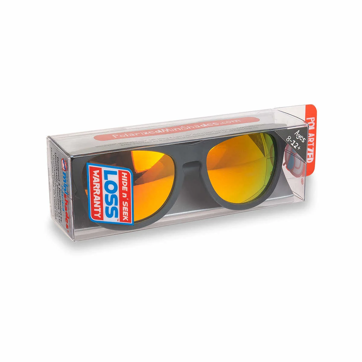 Reflekt Kids' Mini Shades Polarized Battleship Grey Sunglasses - Ages 8-12+