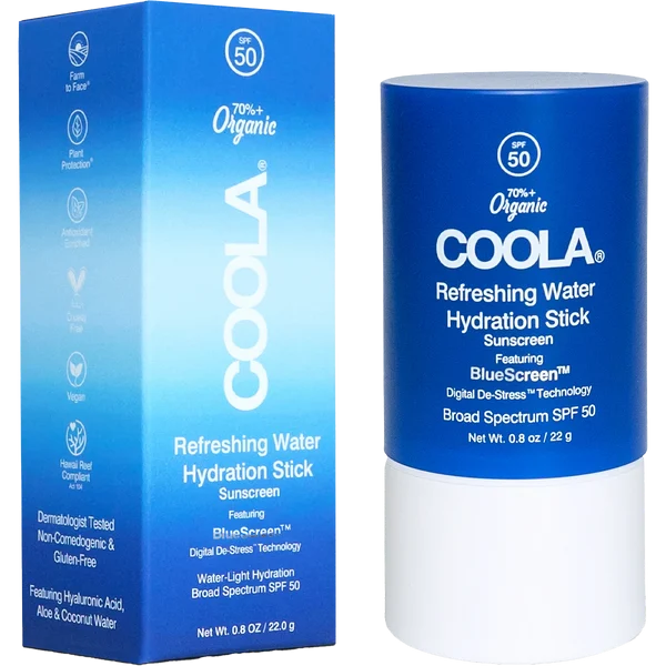 Refreshing Water Hydration Stick Organic Face Sunscreen SPF 50