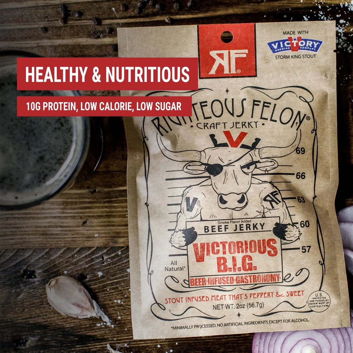 Righteous Felon Victorious B.I.G.Beef Jerky
