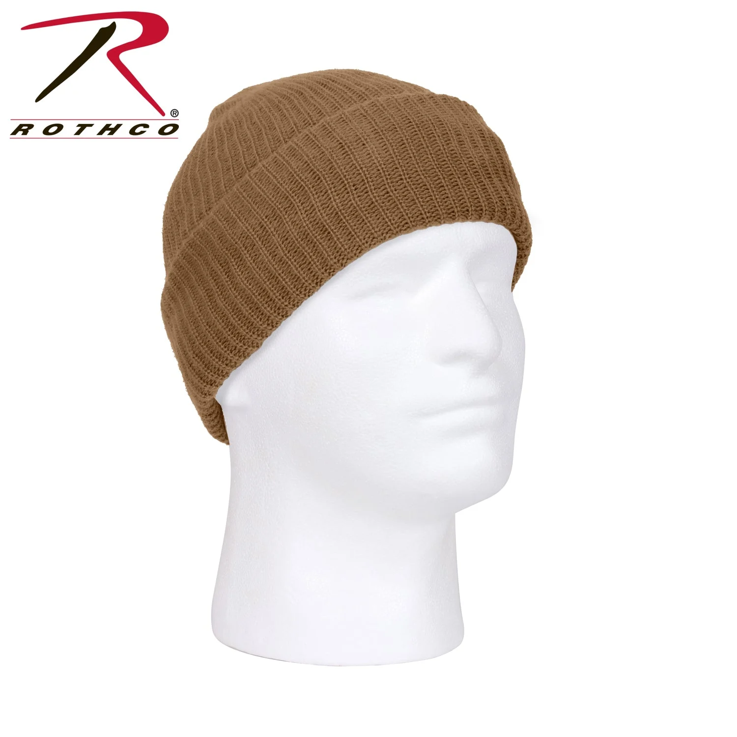 Rothco Acrylic Watch Cap-Coyote Brown