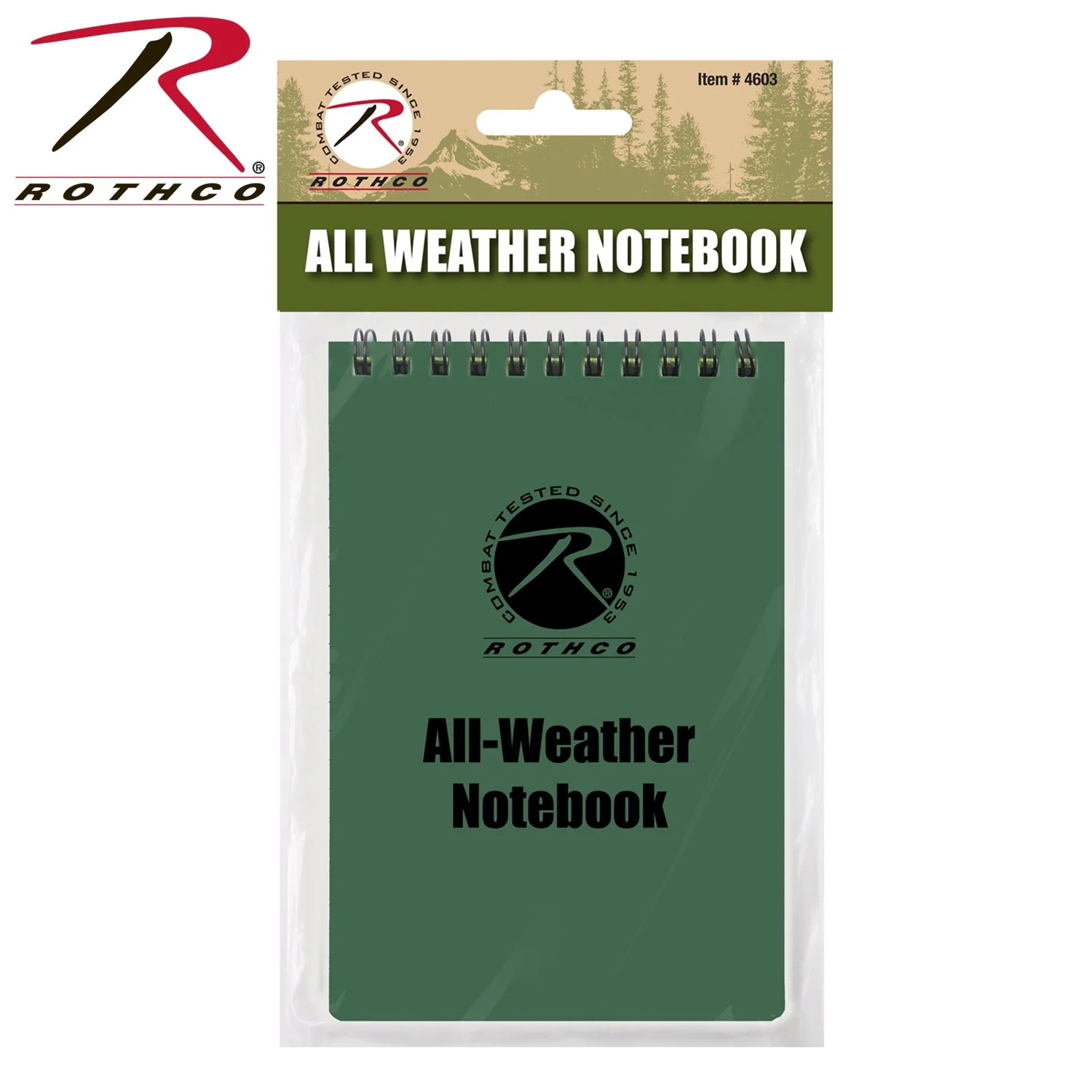 ROTHCO ALL WEATHER / WATERPROOF 3" X 5" NOTEPAD