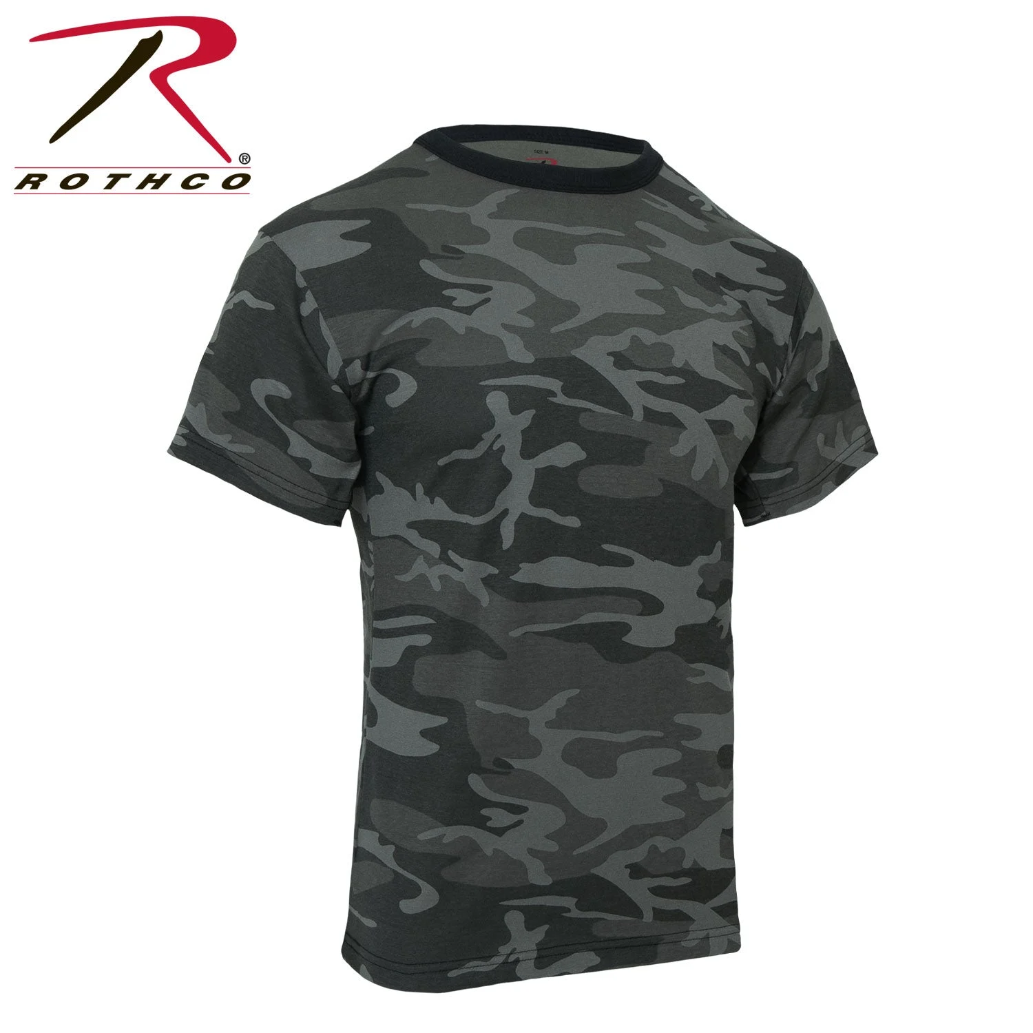 Rothco Colored Camo T-Shirts - Black Camo