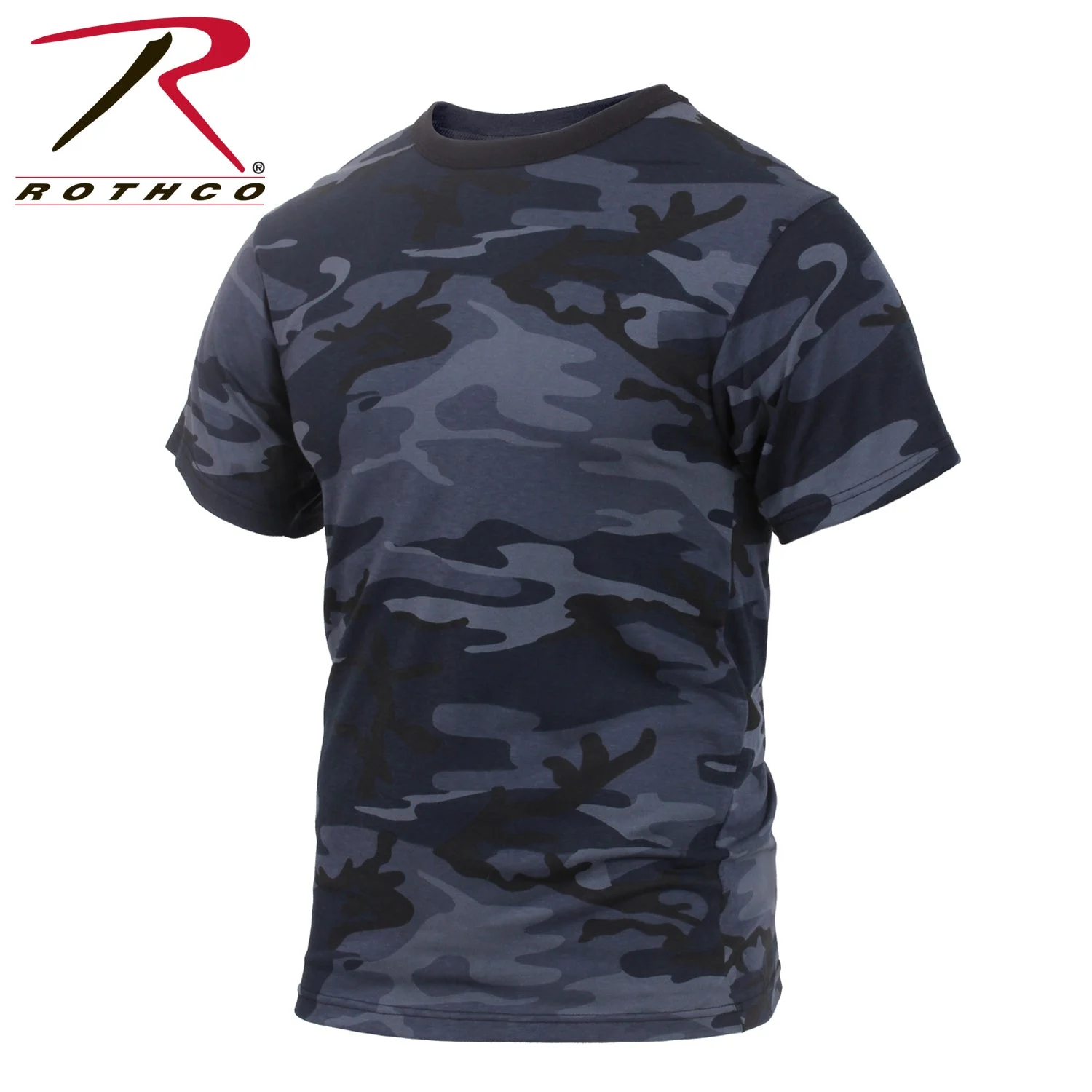 Rothco Colored Camo T-Shirts - Midnight Blue Camo