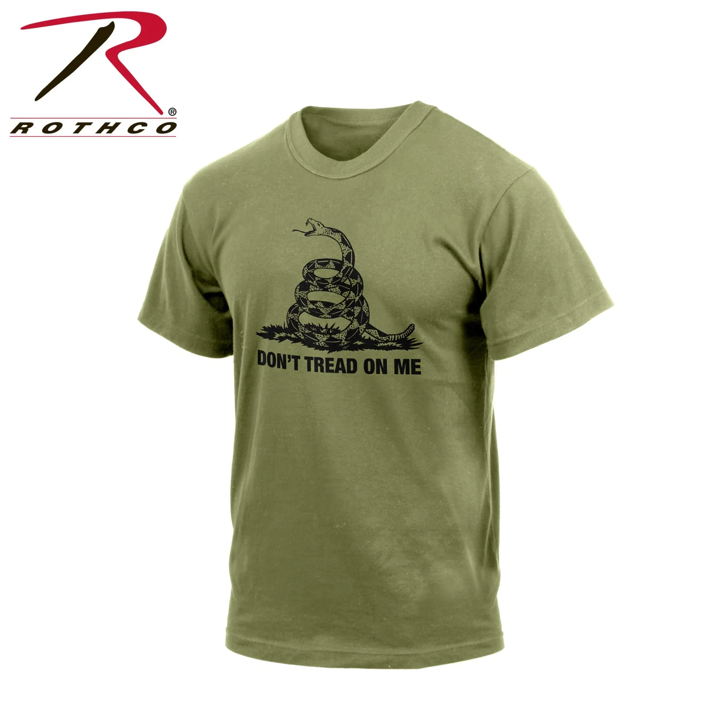 Rothco Don't Tread On Me Vintage T-Shirt - Olive Drab