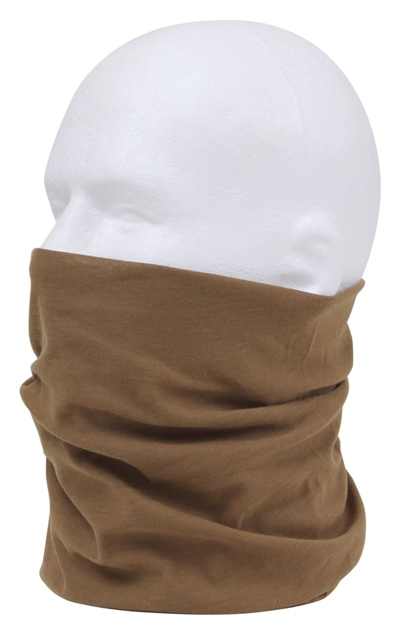 Rothco Multi-Use Neck Gaiter and Face Covering Tactical Wrap - Coyote Brown