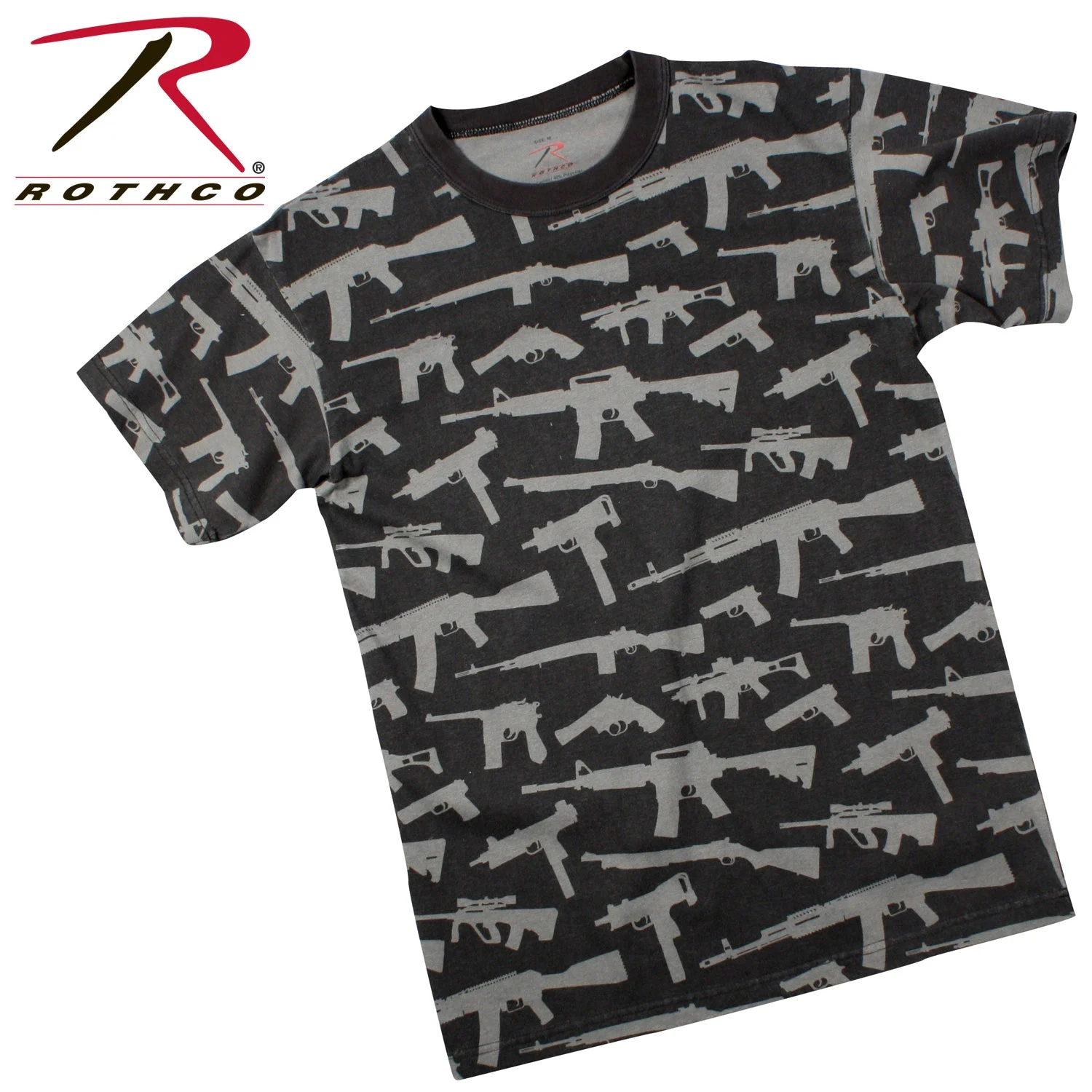 Rothco Vintage 'Guns' T-Shirt-Black