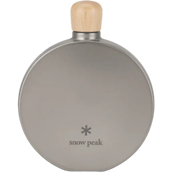 Round Titanium 5 oz Flask