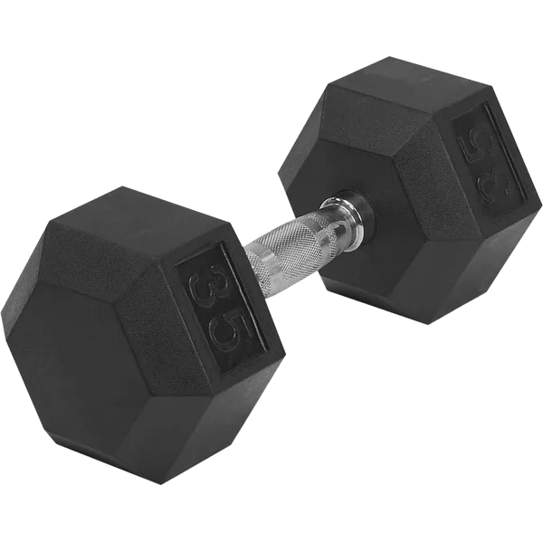 Rubber Hex Dumbbell 5 lb