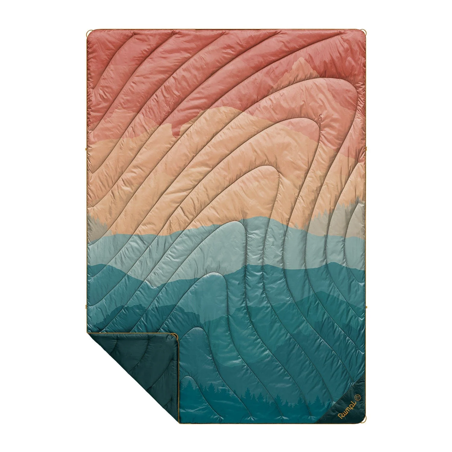 Rumpl Original Puffy Blanket - Rocky Mountain Sunset Fade