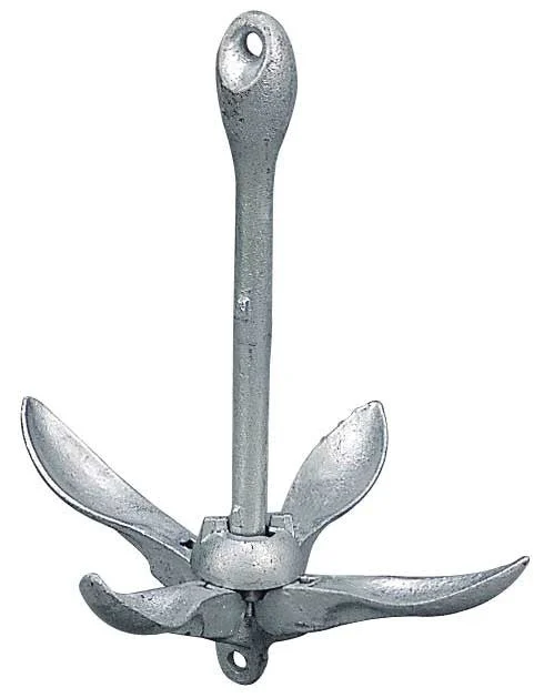 SeaDog 318007 Galvanized Folding 16 Anchor 1/2 Diameter 7to 10Chai | Miyar Adventures