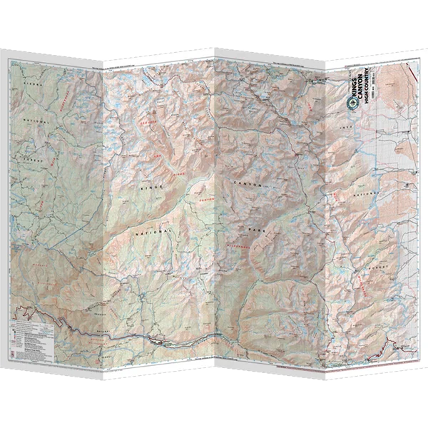 Sequoia - Kings Canyon High Country Map