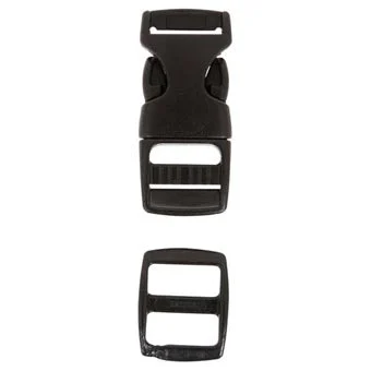 SIDE RELEASE BUCKLE WITH SLIDER (1 1/2")