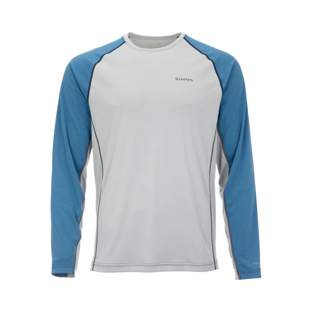Simms Men's SolarFlex LS Crewneck Solids | Miyar Adventures