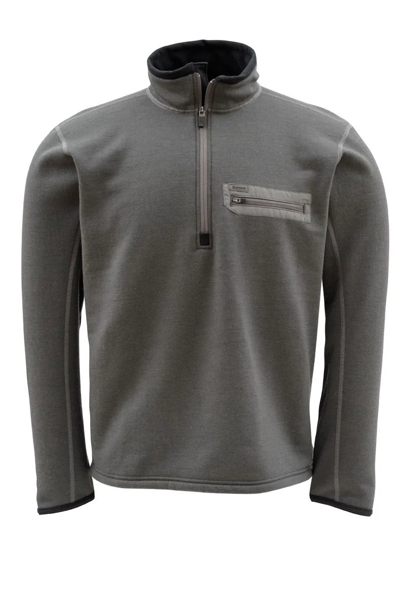 Simms Montana Techwool Zip Top Pullover | Miyar Adventures