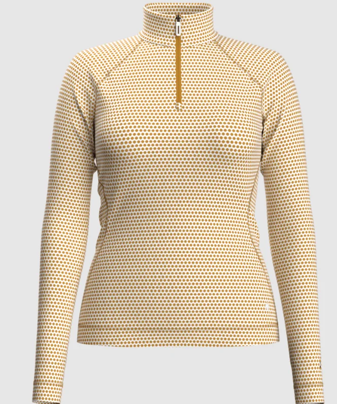 Smartwool Classic Thermal Merino Base Layer Pattern 1/4 Zip Women's | Miyar Adventures