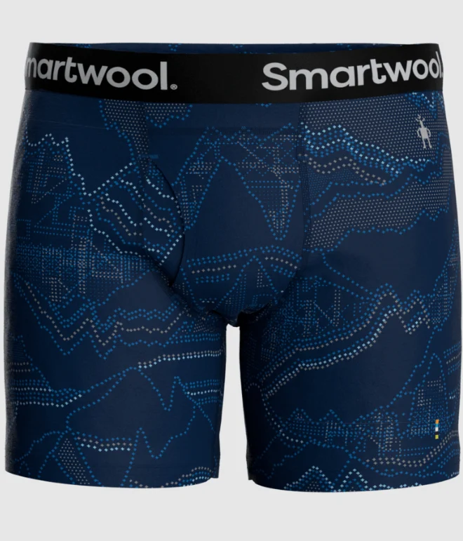 Smartwool Men's Merino Print Boxer Brief Boxed | Miyar Adventures