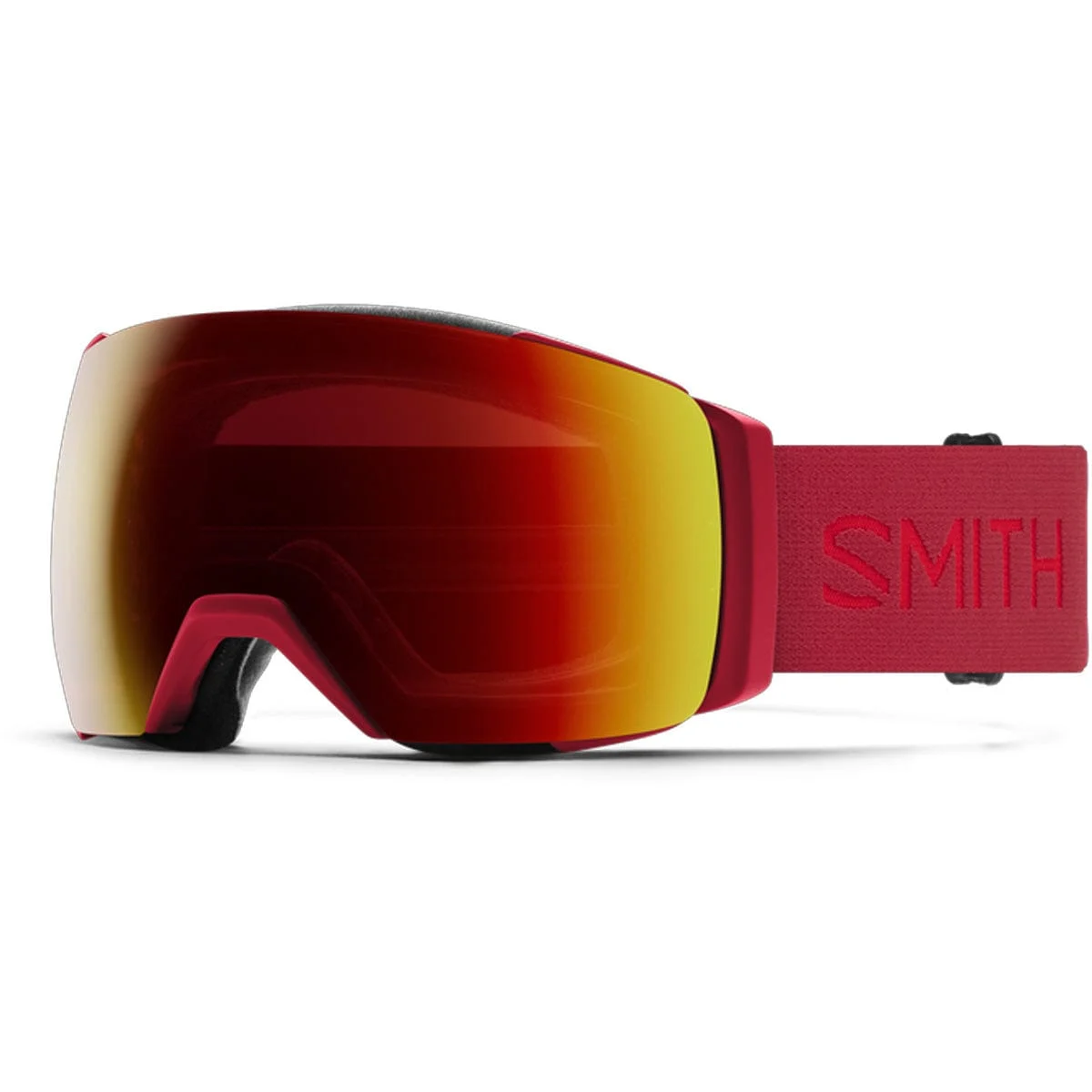 Smith I/O Mag XLCrimson/ChromaPop Sun Red Mirror/Chromapop Storm Yellow Flash Snow Goggles